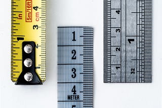 Measuring tapes signifying measurements and metrics