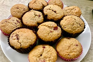 Learning how to bake: Raspberry and Orange Muffins