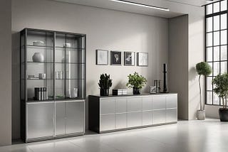 Glass-Doors-Metal-Sideboards-Buffets-1