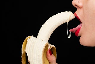 Illustration of a woman using a dental dam during oral sex for STI prevention