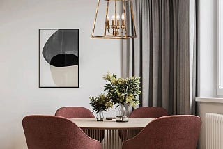 Antique Gold Farmhouse Cage Pendant: 4-Light Lantern for Cozy Décor | Image