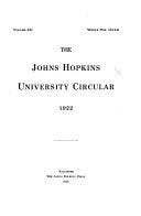 The Johns Hopkins University Circular | Cover Image