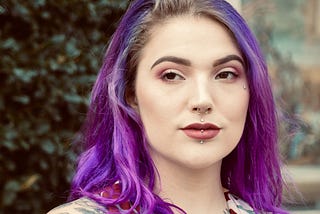 Girl With Purple Hair