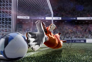 Pete Muller won the PX3 Prix de la Photographie Paris award in Advertising for his series with William Hill, depicting a goal keeper in a bright orange uniform, leaping full-extension with gloved hands to block a corner shot to the left post.