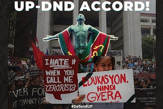 Termination of UP-DND Accord is a termination of academic freedom!