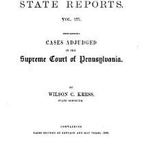 Pennsylvania State Reports | Cover Image