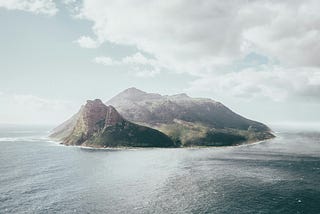 A deserted, rocky island like the one in Isola