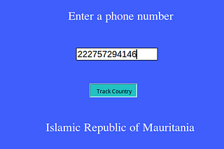 How to track phone number in Python