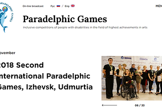 How we made a website for Paradelphic Games, inclusive competitions of people with disabilities…