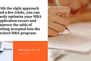MBA application essays