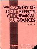 Registry of Toxic Effects of Chemical Substances | Cover Image