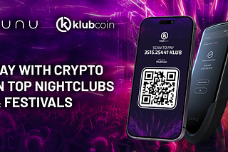 KlubCoin Partners with Lunu to Accept Cryptocurrency Payments at all Nightclubs & Festivals within…