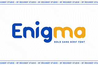 Enigma — Logo Font