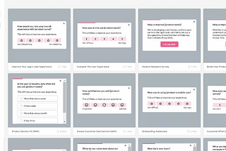 An animation of user surveys in Userpilot to gather customer insight