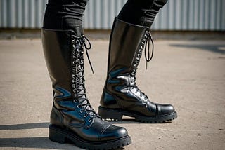 Black-Knee-High-Combat-Boots-1
