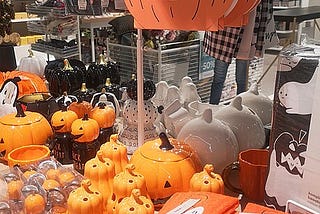 Halloween decorations in Poland