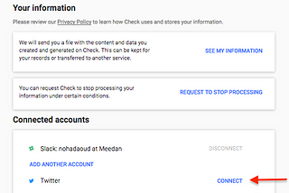 How to Merge your Accounts on Check