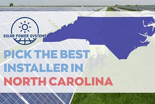 NC solar panel and map