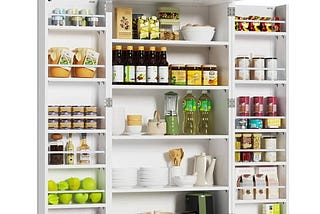 roomtec-47-kitchen-pantry-cabinet-white-freestanding-buffet-cupboards-sideboard-with-doors-adjustabl-1