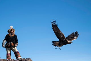 Golden Eagle Aflame