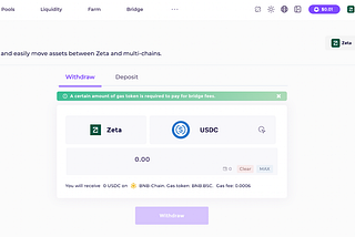 iZiSwap Now Supports Bridging for ZetaChain