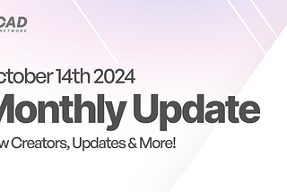Monthly update September — October