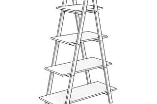 simplie-fun-solid-bamboo-wood-oxford-a-frame-ladder-display-bookshelf-white-1