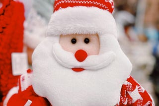 Felt Santa Christmas tree ornament