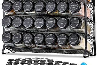 aozita-spice-rack-organizer-for-cabinet-spice-organizer-with-28-empty-spice-jars-with-black-lids-fun-1