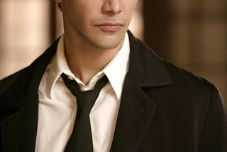 A picture of Keanu Reeve’s portrayal of the DC Vertigo Comic’s character John Constantine.