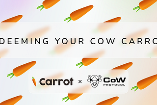 How to redeem COW Carrot tokens