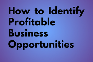 Amit Chauhan | Identify Profitable Business Opportunities