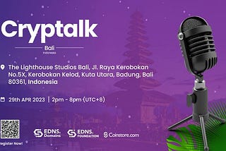 EDNS Domains celebrates its 1st anniversary with the Cryptalk event in Bali