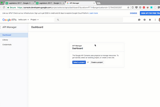 Setting Up a Project, Service Accounts and OAuth Credentials