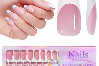 french-gel-nail-tips-150pcs-medium-coffin-press-on-soft-gel-fake-nails-3-in-1-x-coat-pre-applied-tip-1