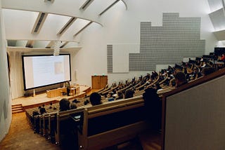 Students in a class at Aalto University in Espoo, Finland.