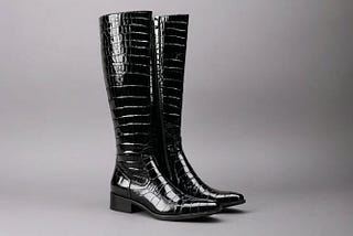 Black-Croc-Knee-High-Boots-1