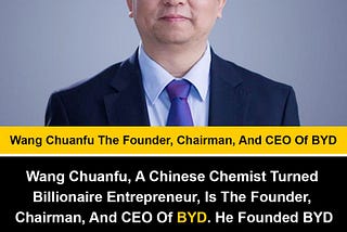 Wang Chuanfu established BYD in Shenzhen in 1995