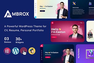 Ambrox — Personal Portfolio Resume Theme