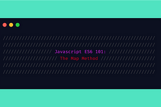 Javascript ES6 101: the map method
