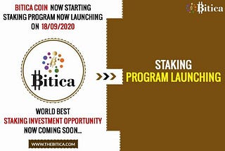 Bitica Staking Program Launching S