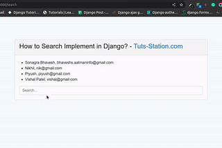 How to Use Search Filter in Django?