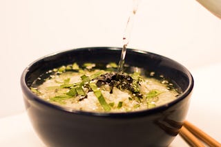 Asian rice soup