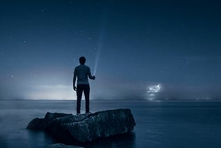 The stranger on the bridge.