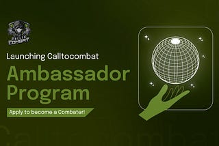 Become a Combat’er, Call to Combat Ambassador Program Launch.