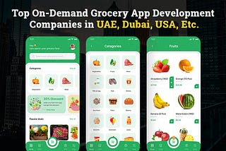 Top On-Demand Grocery App Development Companies in USA, UAE, Dubai, Etc.