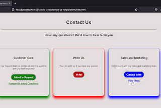 How to make a responsive contact us page template using HTML and CSS?