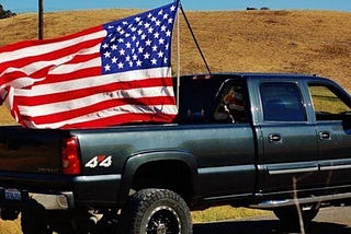 What To The Negro Is Old Glory On A Pickup Truck?