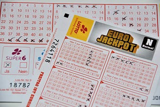 Picture of lottery cards.