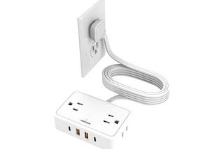 hopow-flat-plug-extension-cord-6-ft-ultra-thin-power-strip-with-4-ac-wide-spaced-outlets-and-4-usb-2-1